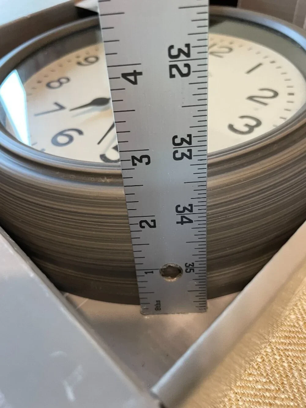 NEW FirstTime & Co. 10-in Industrial Gray Quartz Wall Clock #40233, time decor